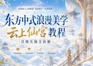 东方中式浪漫美学云上仙宫教程,详细实操全拆解-淘金日记