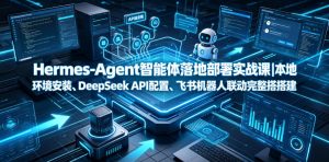 Hermes-Agent智能体落地部署实战课|本地环境安装、DeepSeek API配置、飞书机器人联动完整搭建教程-淘金日记