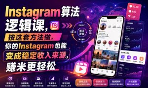 Instagram算法逻辑课,按这套方法做,你的Instagram也能变成稳定收入来源,賺米更轻松【原创双语字幕】-淘金日记