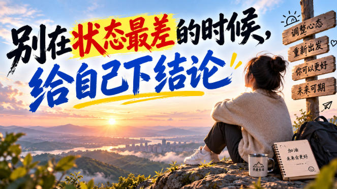 某公众号付费文章：别在状态最差的时候，给自己下结论-淘金日记