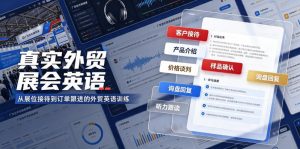 真实外贸展会英语，广交会外贸口语听力突击课程【音频】-淘金日记