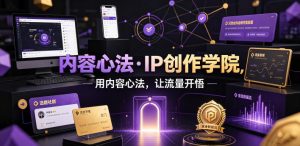 内容心法·IP创作学院，用内容心法，让流量开悟-淘金日记
