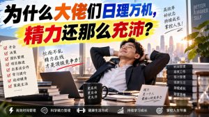 付费文章：为什么大佬们日理万机，精力还那么充沛？-淘金日记