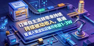 订单自主流转带来持续被动收入，普通人做虚拟店铺月收益1-3W【揭秘】-淘金日记