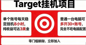 海外平台Target商品浏览曝光,24小时运行无需人工值守,日收益100美刀+电脑可多开【揭秘】-淘金日记