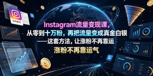 Instagram流量变现课，从零到十万粉，再把流量变成真金白银——这套方法，让涨粉不再靠运气【原创双语字幕】-淘金日记