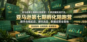 亚马逊第七期孵化陪跑营|千单店铺实战打法,新手合规起店、避坑选品、数据运营全落地-淘金日记