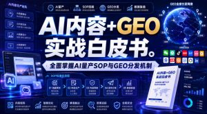 AI内容+GEO实战白皮书,全面掌握AI量产SOP与GEO分发机制【文档】-淘金日记
