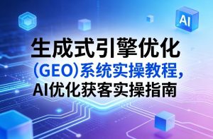 生成式引擎优化(GEO)系统实操教程,AI优化获客实操指南-淘金日记
