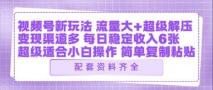 视频号新玩法:ai飞行视频玩法,每日稳定入账5张左右【配套齐全】-淘金日记