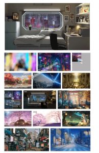 某宝付费购买！108GB，直播绿幕二次元3D动态虚拟背景合集，抖音动漫房间高清直播素材，电脑桌面壁纸-淘金日记