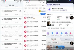 外面卖299的爆款二创配音情感语录教学，一个作品20分钟左右，伙伴计划+剪映拉新+收徒等多种收益-淘金日记