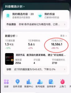 抖音31W博主的思维破局短视频制作教学,可进伙伴计划+精选独家,7天收益1.8W-淘金日记