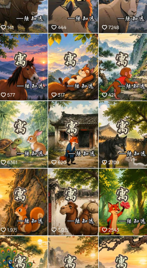 抖音某博主的AI寓言故事动画教学，涵盖封面设计、AI动画生成、工具、低成本薅羊毛生成，轻松入局蓝海赛道变现-淘金日记