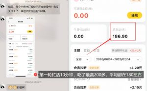 【大羊毛】几分钟30-40r,【流量体联盟】,可以矩阵,操作无脑简单-淘金日记