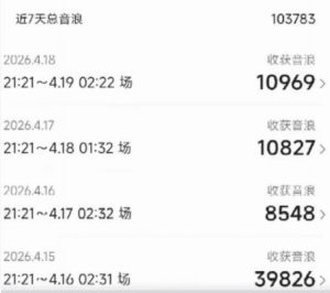 外面卖1600抖音美女无人直播撸音浪项目,号称不封号,当场最高撸6W音浪!【附详细教程】-淘金日记